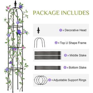 Other | 6 Ft Rustproof Garden Trellis For Climbing Plants | Poshmark